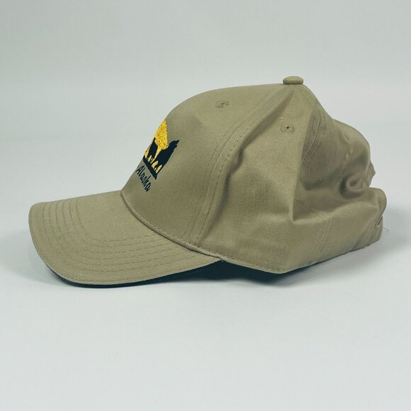Valdez Alaska Wildlife Hat Embroidered Moose Bear Nature Adjustable Cap - Picture 3 of 7